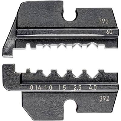 Twee zwarte metalen onderdelen met maatstreepjes en getallen ('0,1–1,0', '1,5', '2,5', '4,0'). Beide zijn voorzien van het nummer '392'.