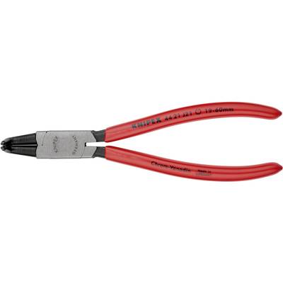 Rote KNIPEX borgveertangtang, Model 44 21 J21, geschikt voor binnenringen van 19-60 mm. Handgreep met opschrift 'Chroom-Vanadium'.