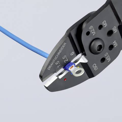 Knipex 97 22 240 Krimptang Geïsoleerde kabelschoenen, Geïsoleerde connectoren (male) 0.75 tot 6 mm²-9