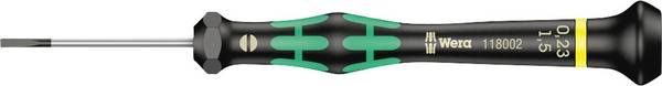 Wera 2035 Elektronica en fijnmechanica Platte schroevendraaier Kopbreedte: 1.5 mm Koplengte: 40 mm DIN ISO 8320