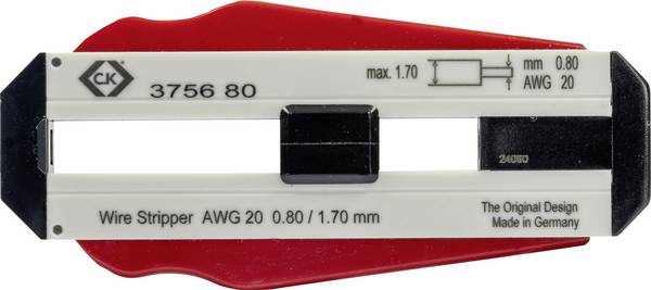 C.K T3756 80 Draadstripper Geschikt voor: PVC-draden, PTFE-draden 0.80 mm (max) PVC
