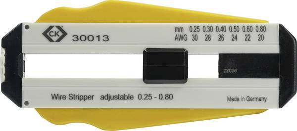 C.K 330013 Draadstripper Geschikt voor PVC-draden, PTFE-draden 0.25 tot 0.80 mm PVC Geschikt voor merk C.k