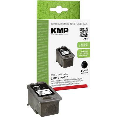 KMP Inktcartridge vervangt Canon PG-512 Compatibel  Zwart C79 1511,4051