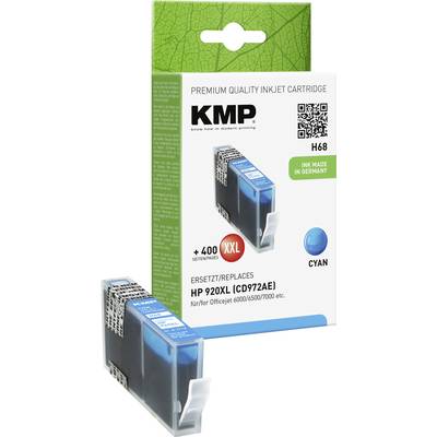 KMP Inktcartridge vervangt HP 920XL, CD972AE Compatibel  Cyaan H68 1718,0053