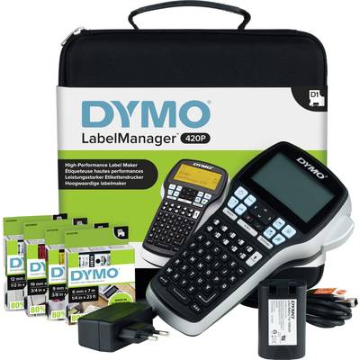 DYMO LabelManager 420P Set Labelmaker Geschikt voor labels: D1 6 mm, 9 mm, 12 mm, 19 mm