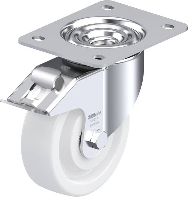 Blickle LK-SPO 125K-3-FI Zwenkwiel met rem Wieldiameter: 125 mm Draagvermogen (max.): 350 kg 1 stuk(s)