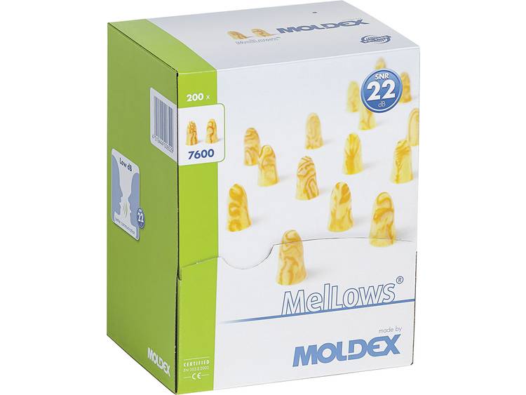 Moldex 760001 Gehoorbescherming MelLows, voor eenmalig gebruik 22 dB 200 paar