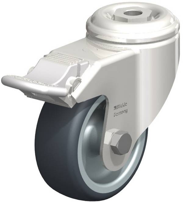 Blickle LKRXA-TPA 80G-11-FI Zwenkwiel met rem Wieldiameter: 80 mm Draagvermogen (max.): 100 kg 1 stuk(s)
