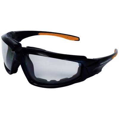 Ekastu  277 374 Veiligheidsbril  Zwart, Oranje EN 166-1 DIN 166-1 