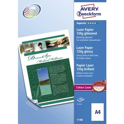 Avery-Zweckform Superior Laser Paper 1198  Laserprintpapier DIN A4 120 g/m² 200 vellen Wit
