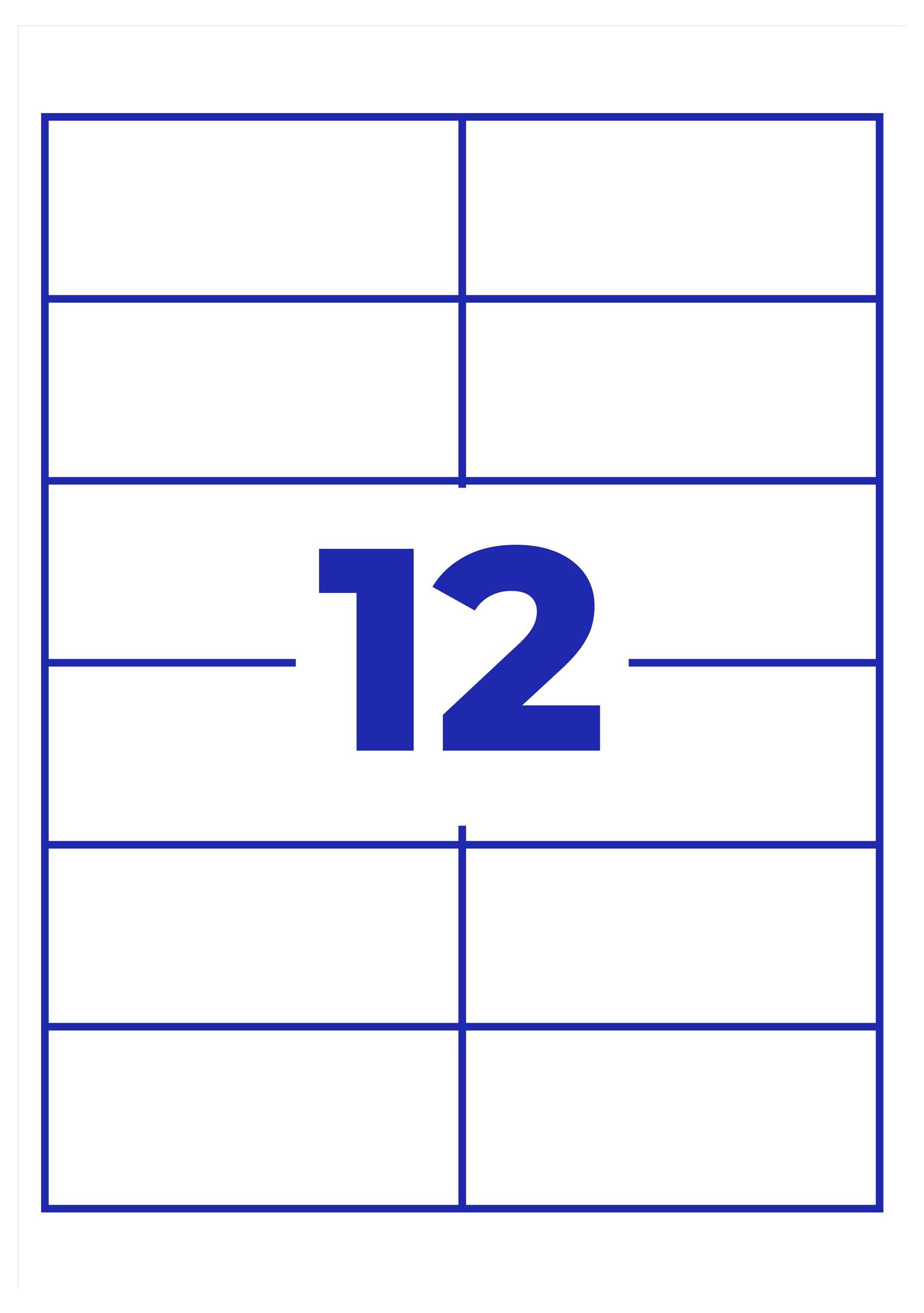 Blauw raster met het getal '12' in het midden, waarschijnlijk een kalender- of paginasjabloon.