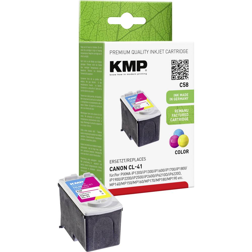 KMP C58 inktcartridge 1 stuk(s) Cyaan, Magenta, Geel