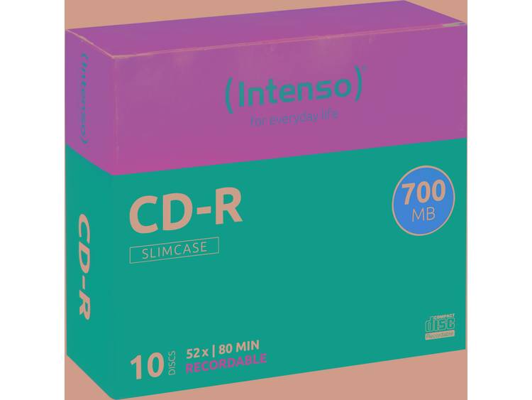Intenso CD-R 700Mb 52x slimcase (10) (1001622)