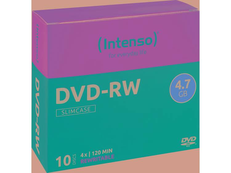 DVD-RW disc 4.7 GB Intenso 4201632 10 stuks Slimcase Herschrijfbaar