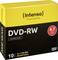 Intenso DVD-RW, Slimcase met 4,7 GB opslag, 120 minuten opnametijd, herschrijfbaar, 10 stuks per verpakking.