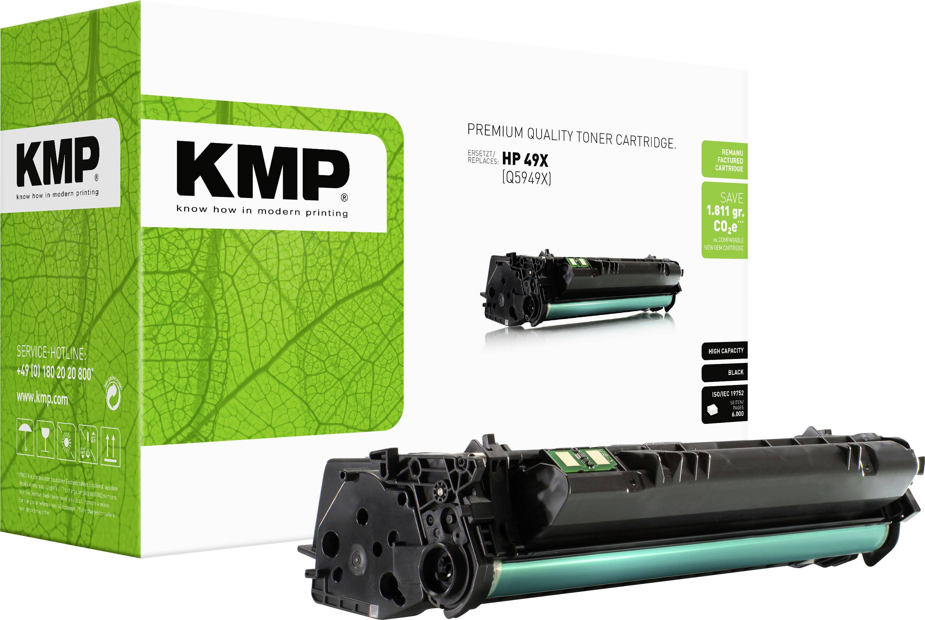 KMP Toner vervangt Canon, HP 49X, Q5949X Compatibel Zwart 6000 bladzijden H-T71 1128,HC00