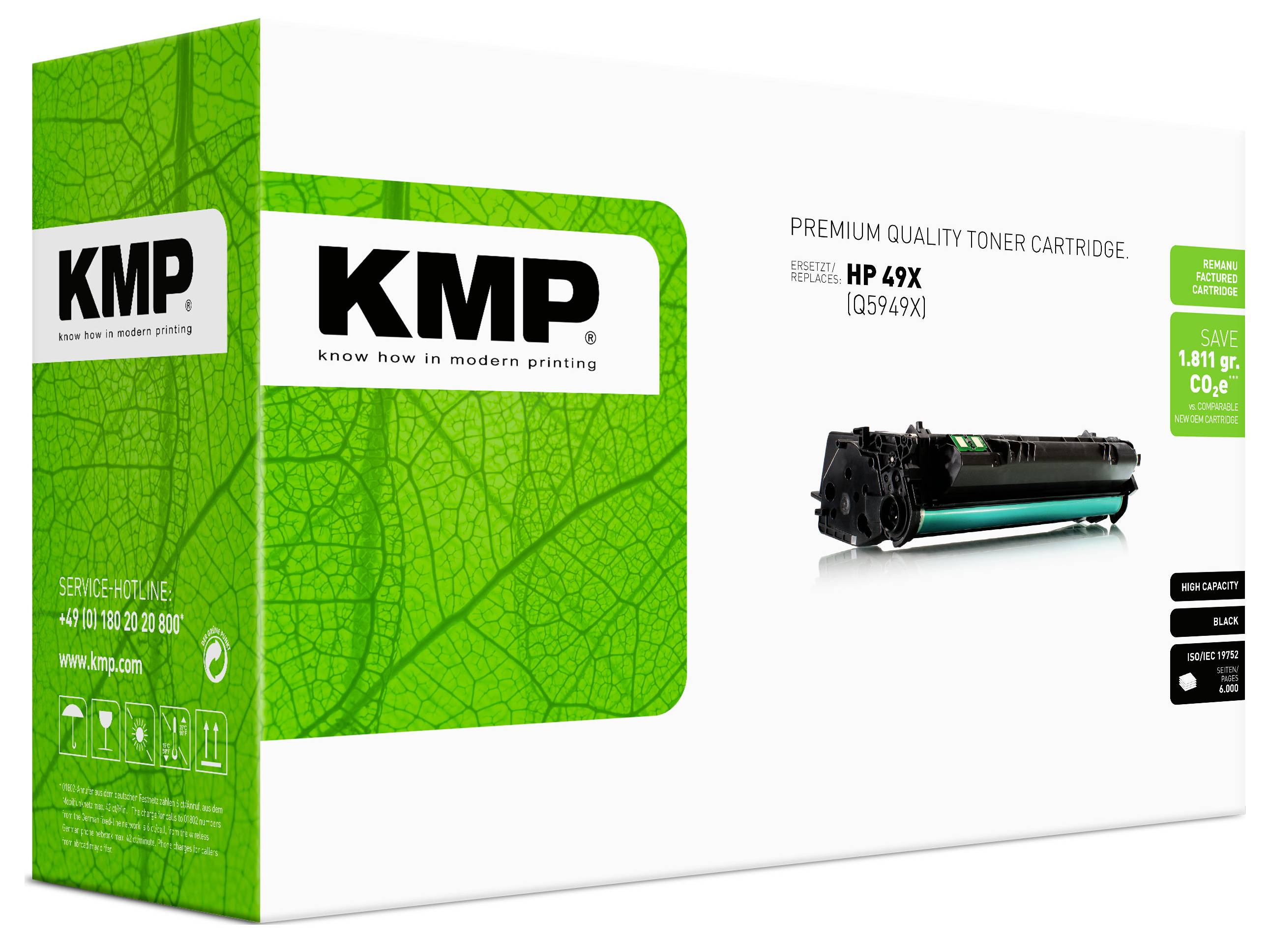 KMP Toner vervangt Canon, HP 49X, Q5949X Compatibel Zwart 6000 bladzijden H-T71 1128,HC00 — Foto 3 von 3
