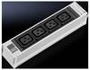 Rittal 7859.130 19 inch Stekkerdoos voor patchkast Apparaatcontactdoos C19 16A Aluminium profiel Zwart