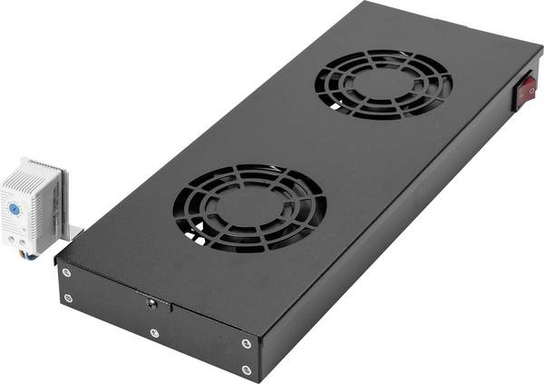 Digitus DN-19 FAN-2-HO-SW 19 inch 2 x Ventilator voor patchkast  1 HE    Zwart