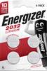 Energizer Knoopcel CR2032 3 V 4 stuk(s) 240 mAh Lithium CR2032