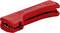 Rood afstriptang van Knipex; ergonomisch vormgegeven, voor het ontmantelen van kabels bij elektrowerkzaamheden.