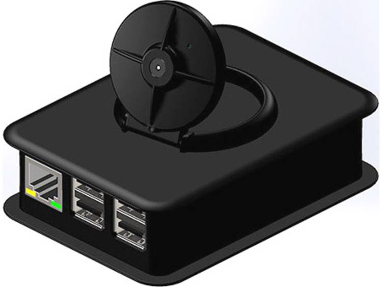 Raspberry Pi behuizing met camera-module TEK CAM.9 Zwart Raspberry Pi®