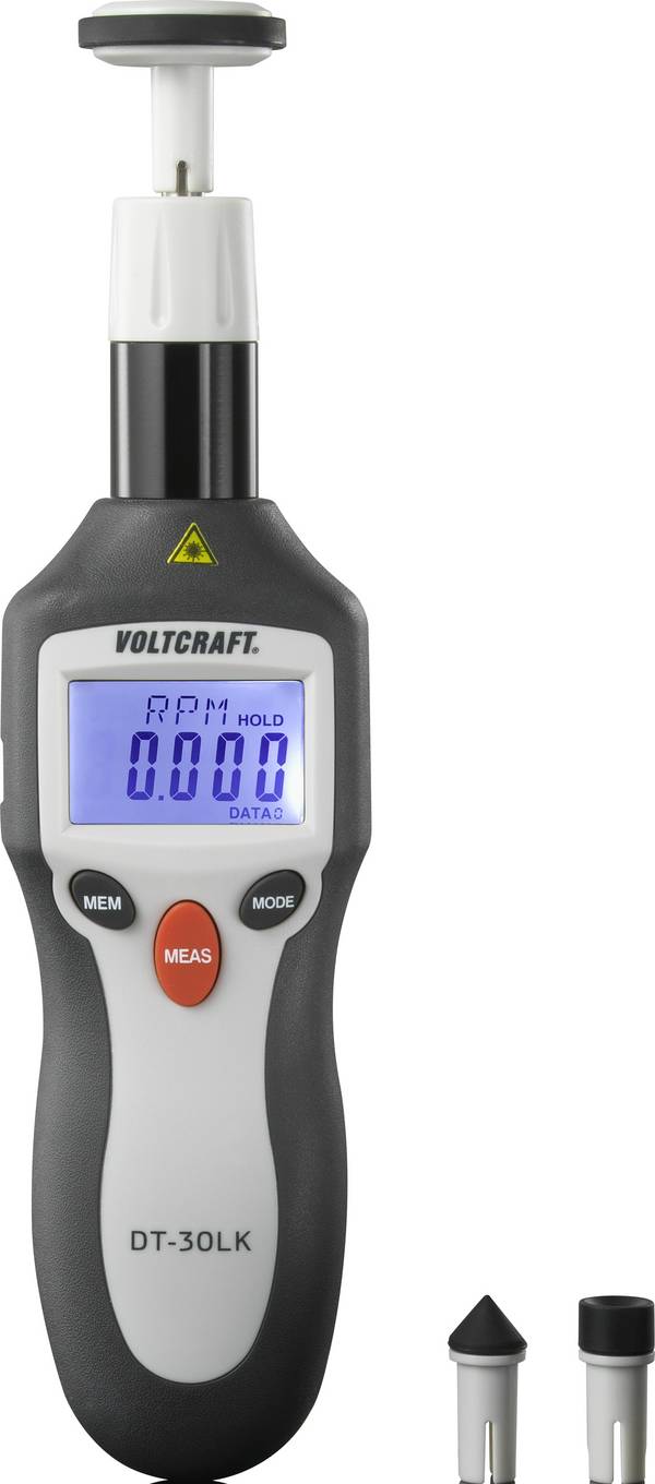 VOLTCRAFT DT-30LK Toerenteller Mechanisch, Optisch 2 - 20000 omw/min 2 - 200000 omw/min