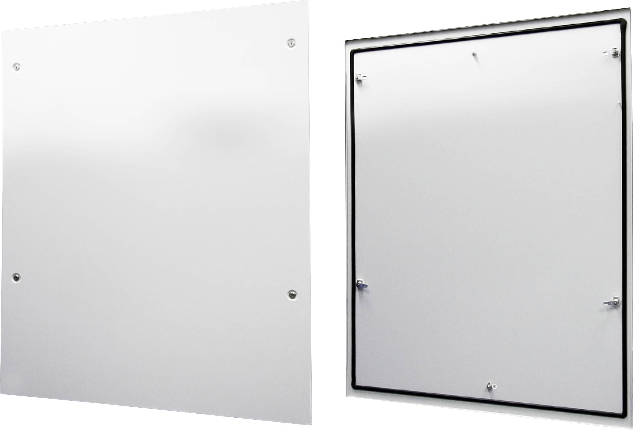 Rittal DK 7824.120 7824.120 Zijwand Afsluitbaar (l x b) 1200 mm x 1000 mm Plaatstaal Grijs-wit (RAL 7035) 2 stuk(s)