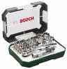Bosch Accessories Promoline 2607017322 Bitset 26-delig Plat, Kruiskop Phillips, Kruiskop Pozidriv, Inbus, Binnen-zesrond (TX) Incl. ratel