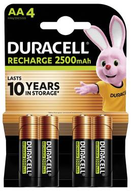 Duracell PreCharged HR06 Oplaadbare AA batterij (penlite) NiMH 2500 mAh 1.2 V 4 stuk(s)