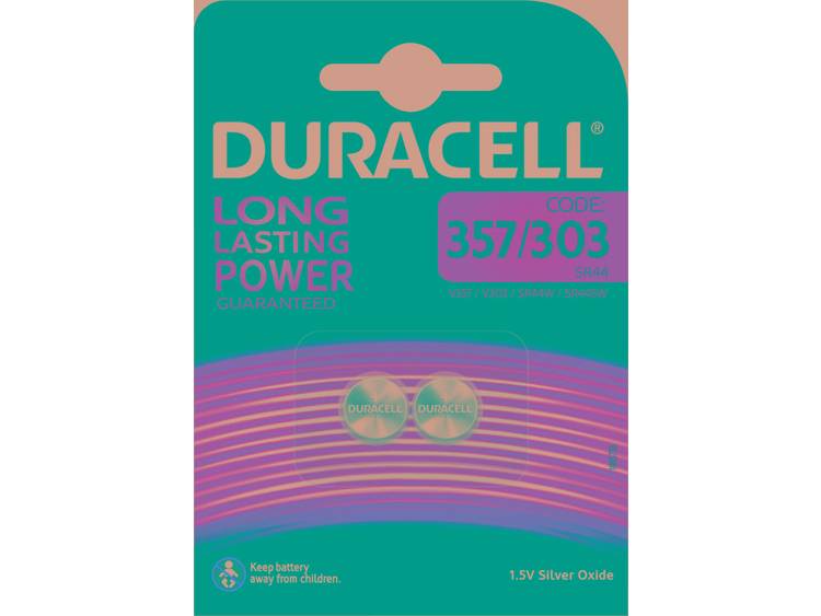 Batterij Duracell knoopcel 357H zilver oxide