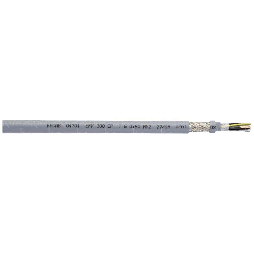 Faber Kabel 032552 Geleiderkettingkabel EFK 300 CP 4 G 0.50 mm² Grijs per meter