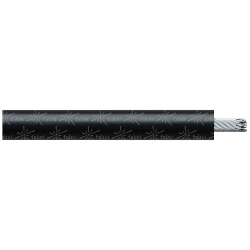 Faber Kabel 050183 Geïsoleerde kabel NSGAFOEU 1,8/3 KV 1 x 16 mm² Zwart per meter