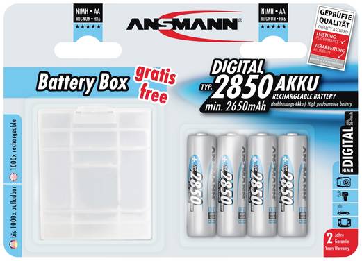 Ansmann Oplaadbare AA batterij (penlite) NiMH 2850 mAh 1.2 V 1 set(s)