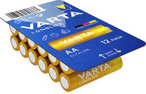 Conrad Varta LONGLIFE AA Big Box 12 AA batterij (penlite) Alkaline 2800 mAh 1.5 V 12 stuk(s) aanbieding