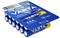 'Varta Longlife Power' AAA alkalinebatterijen, verpakking van 12 stuks, verpakking in blauw en geel met barcode en recyclingsymbolen.
