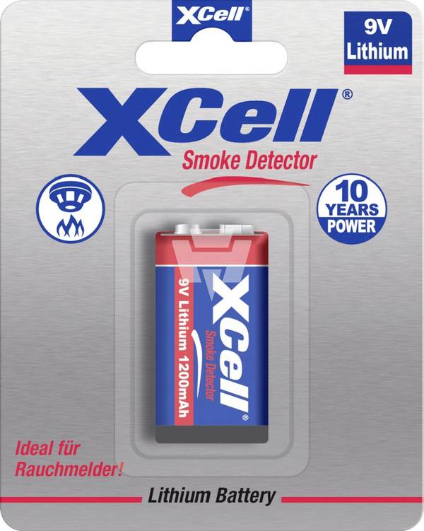 XCell CR9V/P 9V batterij (blok) Lithium 1200 mAh 9 V 1 stuk(s)