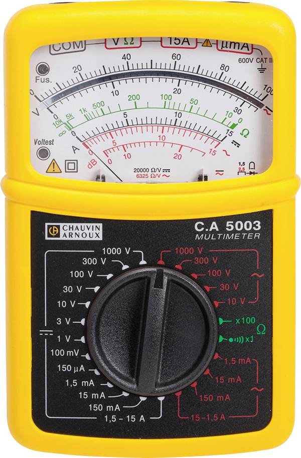 Chauvin Arnoux C.A 5003 Multimeter  Analoog  CAT III 600 V