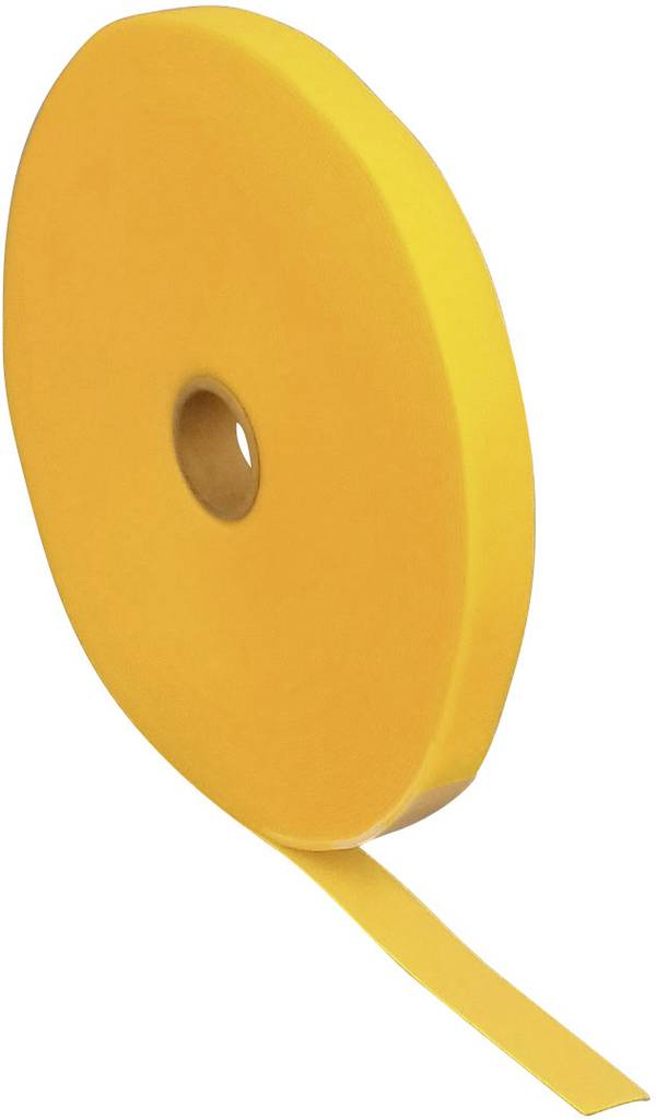 FASTECH® T0602002081125 Klittenband  Om te bundelen Haak- en lusdeel (l x b) 25000 mm x 20 mm Geel 25 m