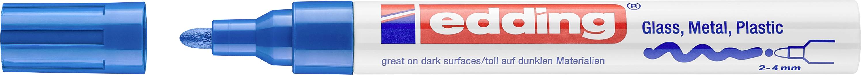 Edding 750 4-750-9-003 Lakmarker Blauw 2 mm, 4 mm
