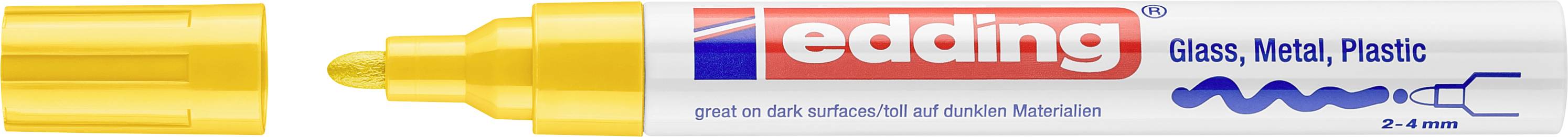 Edding 750 4-750-9-005 Lakmarker Geel 2 mm, 4 mm