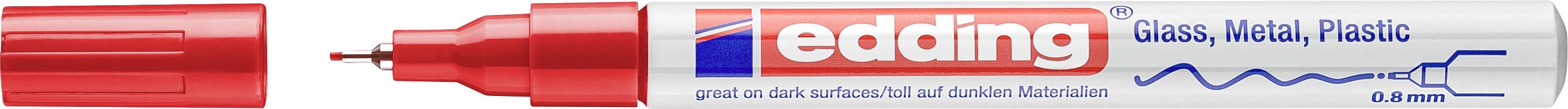 Edding 780 4-780-9-002 Lakmarker Rood 0.8 mm