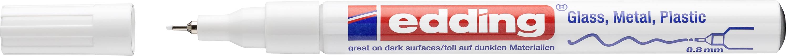 Edding Glanzlackmarker 4-780-9-049 Lakmarker Wit 0.8 mm