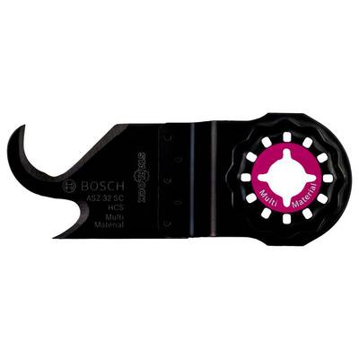 'Bosch STA-LOCK ASZ-32 SC' gereedschapsopzetstuk, grotendeels zwart, met roze midden. Geschikt voor multi-materiaal toepassingen.