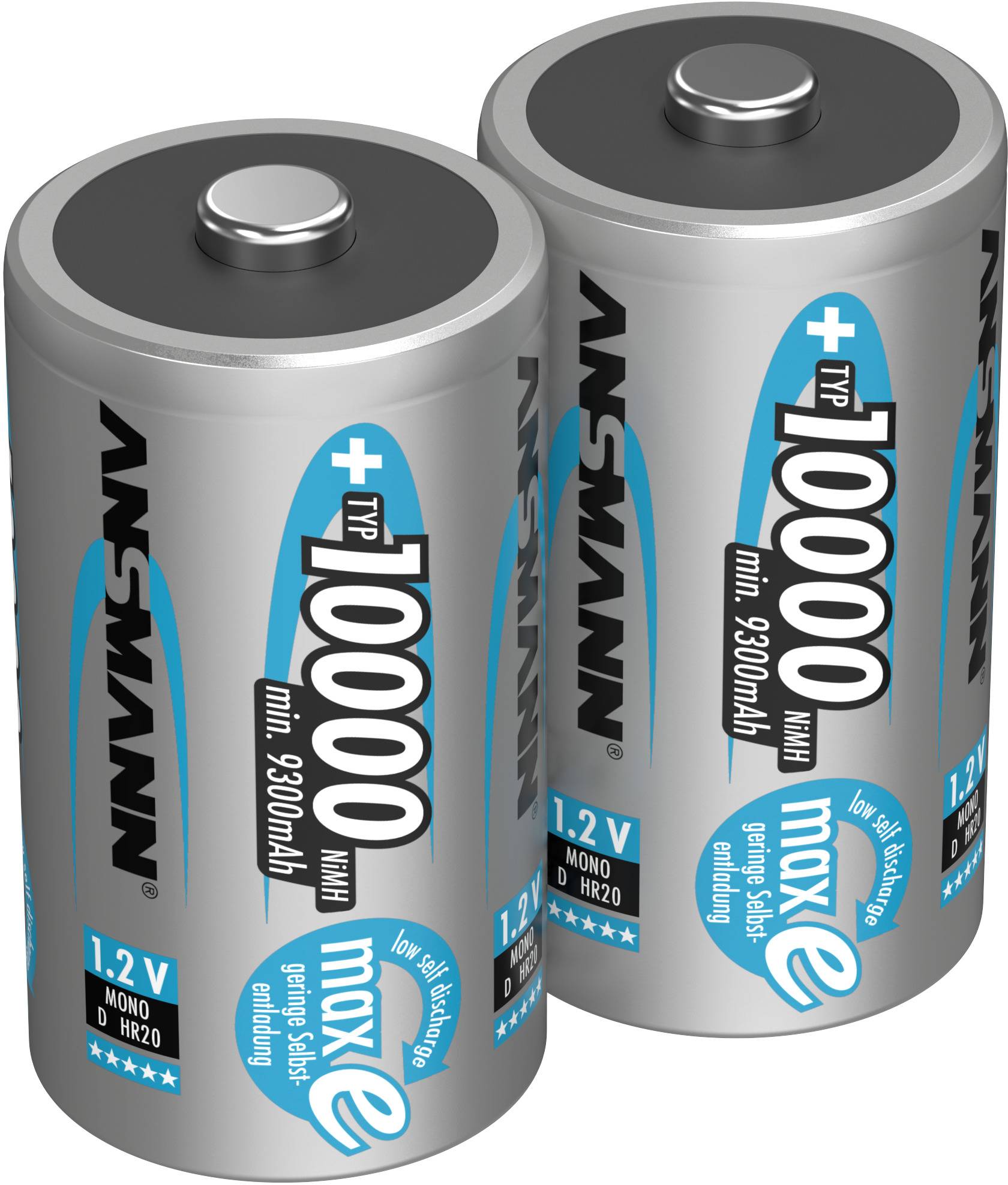 kool Lagere school rand Ansmann maxE Oplaadbare D batterij (mono) NiMH 10000 mAh 1.2 V 2 stuk(s)  kopen ? Conrad Electronic
