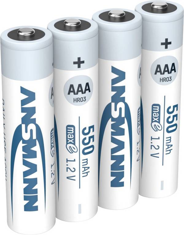 Ansmann maxE HR03 Oplaadbare AAA batterij (potlood) NiMH 550 mAh 1.2 V 4 stuk(s)