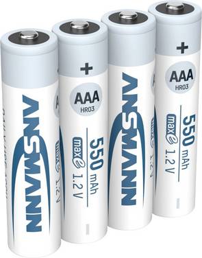 Ansmann maxE HR03 Oplaadbare AAA batterij (potlood) NiMH 550 mAh 1.2 V 4 stuk(s)