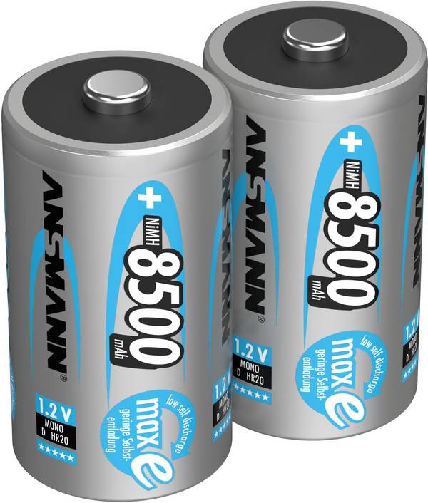 Ansmann maxE HR20 Oplaadbare D batterij (mono) NiMH 8500 mAh 1.2 V 2 stuk(s)