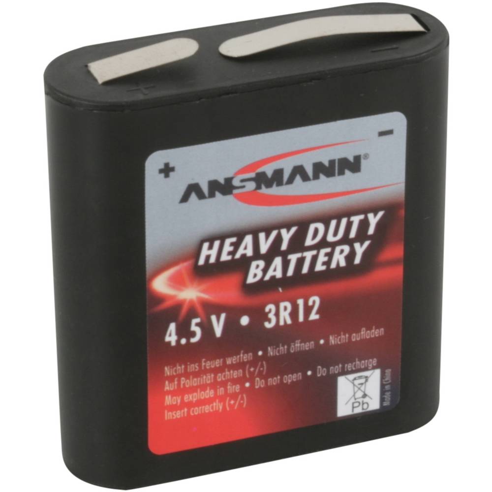 Platte batterij (4,5V) Ansmann 3R12 Zink-kool 1700 mAh 1 stuk(s)