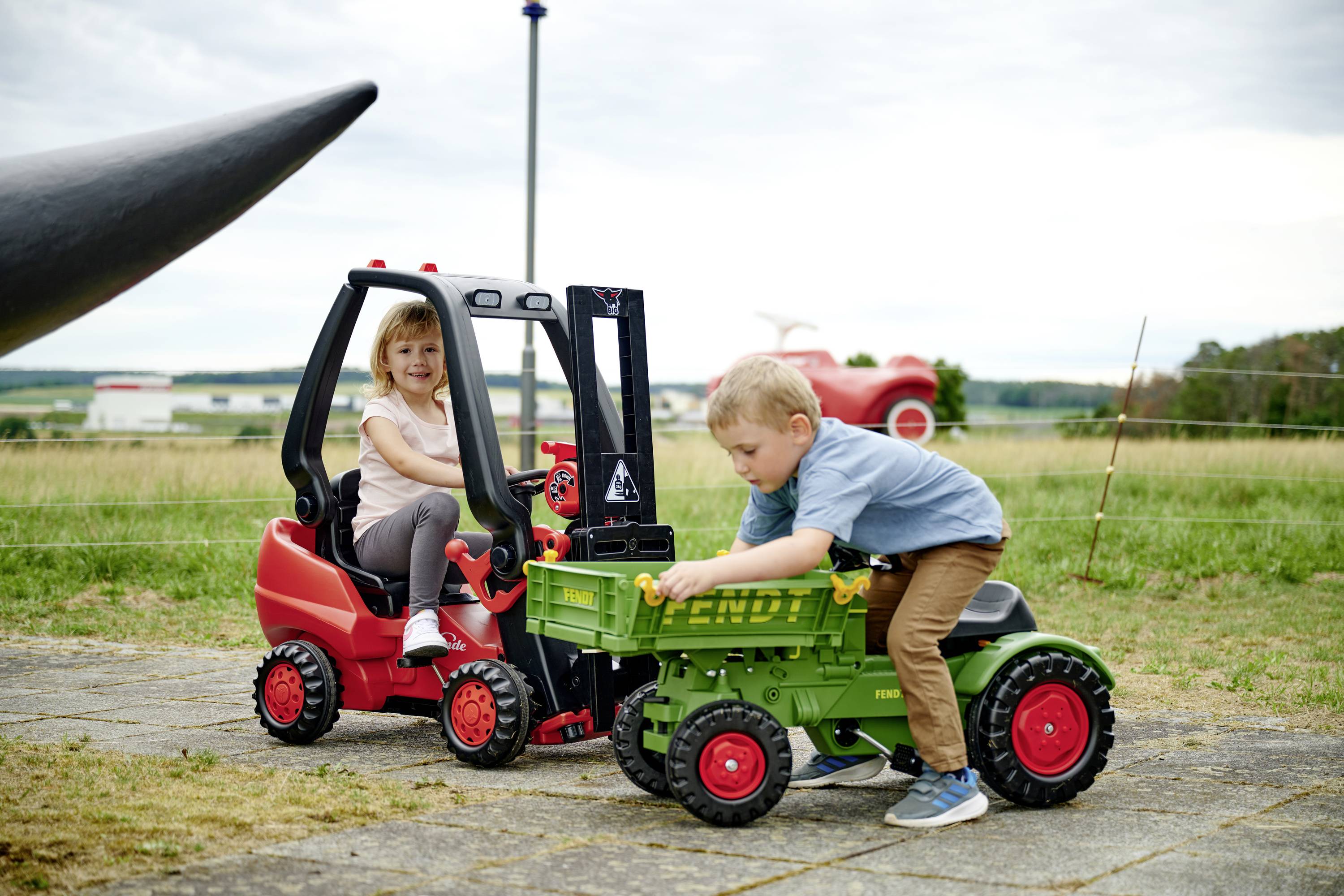 BIG Linde-vorkheftruck zwart/rood-6